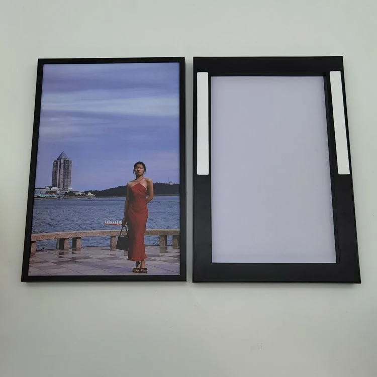 Stickable Black Plastic Mixtile Picture Frame for Wall Photo Mounting