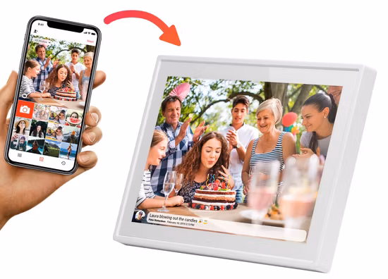 10 Zoll hochauflösender digitaler Bilderrahmen